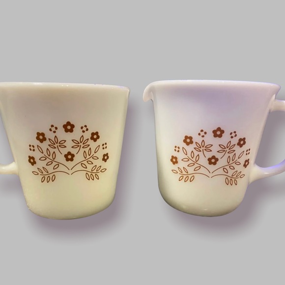 Vintage Pyrex “spring impression” coffee cream and mug. - Picture 3 of 10